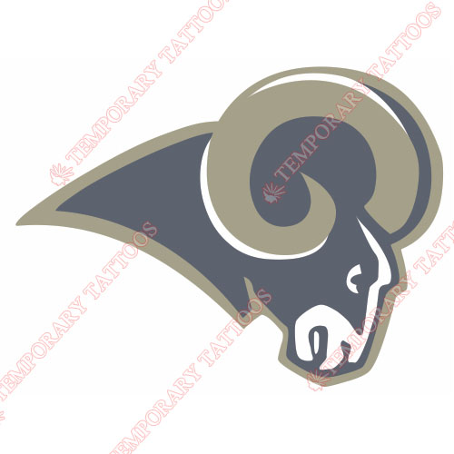 St. Louis Rams Customize Temporary Tattoos Stickers NO.764
